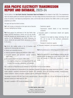 Asia Pacific Electricity Transmission Report and Database, 2025-34
