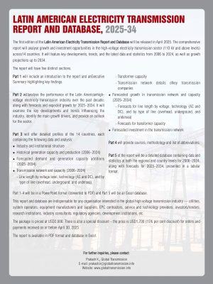 Latin American Electricity Transmission Report and Database, 2025-34